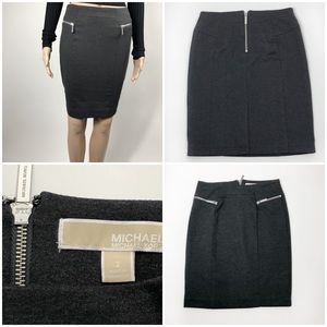 Michael Kors Gray Skirt Size 2